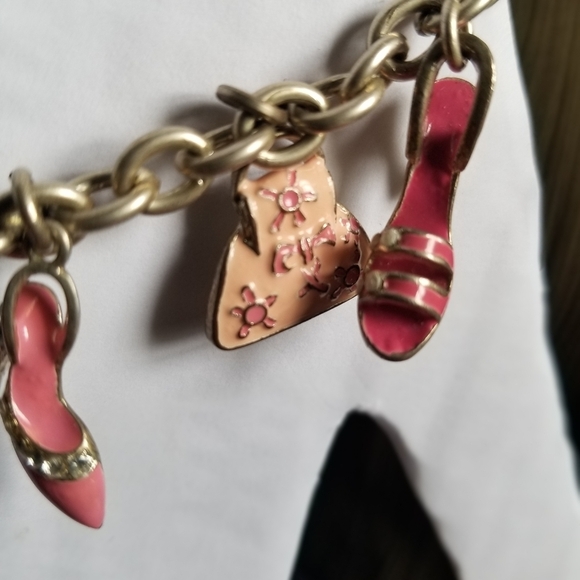 Vintage Purse & Shoe Charm Bracelet - Picture 4 of 11